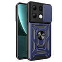 Xiaomi Redmi Note 13 4G Uyumlu Kılıf Magnetik Standlı Kamera Korumalı Zore Sürgülü Vega Kapak