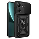 Xiaomi Poco C65 Uyumlu Kılıf Magnetik Standlı Kamera Korumalı Zore Sürgülü Vega Kapak