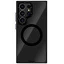 Samsung Galaxy S24 Ultra Uyumlu Kılıf M-safe Şarj Özellikli Sararma Önleyici Youngkit Crystal Grid Kapak