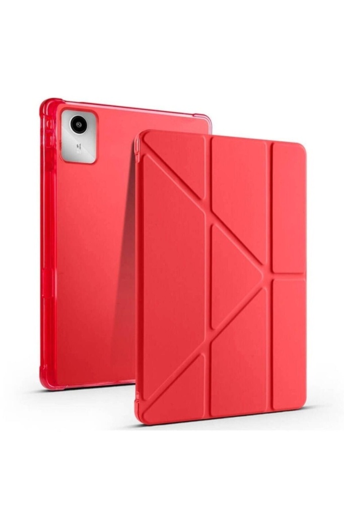 Lenovo M11 TB-330FU Uyumlu Kılıf Zore Tri Folding Kalem Bölmeli Standlı Kılıf