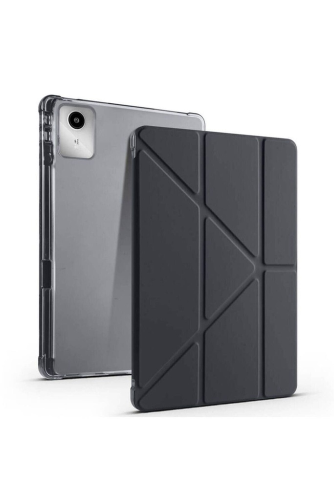 Lenovo M11 TB-330FU Uyumlu Kılıf Zore Tri Folding Kalem Bölmeli Standlı Kılıf