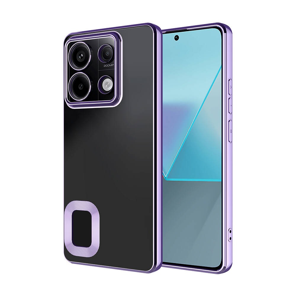Xiaomi Redmi Note 13 Pro 4G Uyumlu Kılıf Kamera Korumalı Logo Gösteren Zore Omega Kapak