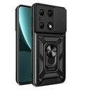 Xiaomi Redmi Note 13 Pro 4G Uyumlu Kılıf Magnetik Standlı Kamera Korumalı Zore Sürgülü Vega Kapak