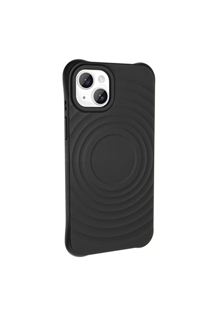 [RNZ-TA105372] Apple iPhone 14 Uyumlu M-safe Şarj Özellikli Airbagli Mat Görünümlü Zore Hepi Kapak (Siyah)