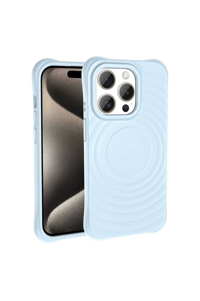 Apple iPhone 15 Pro Max Uyumlu M-safe Şarj Özellikli Airbagli Mat Görünümlü Zore Hepi Kapak