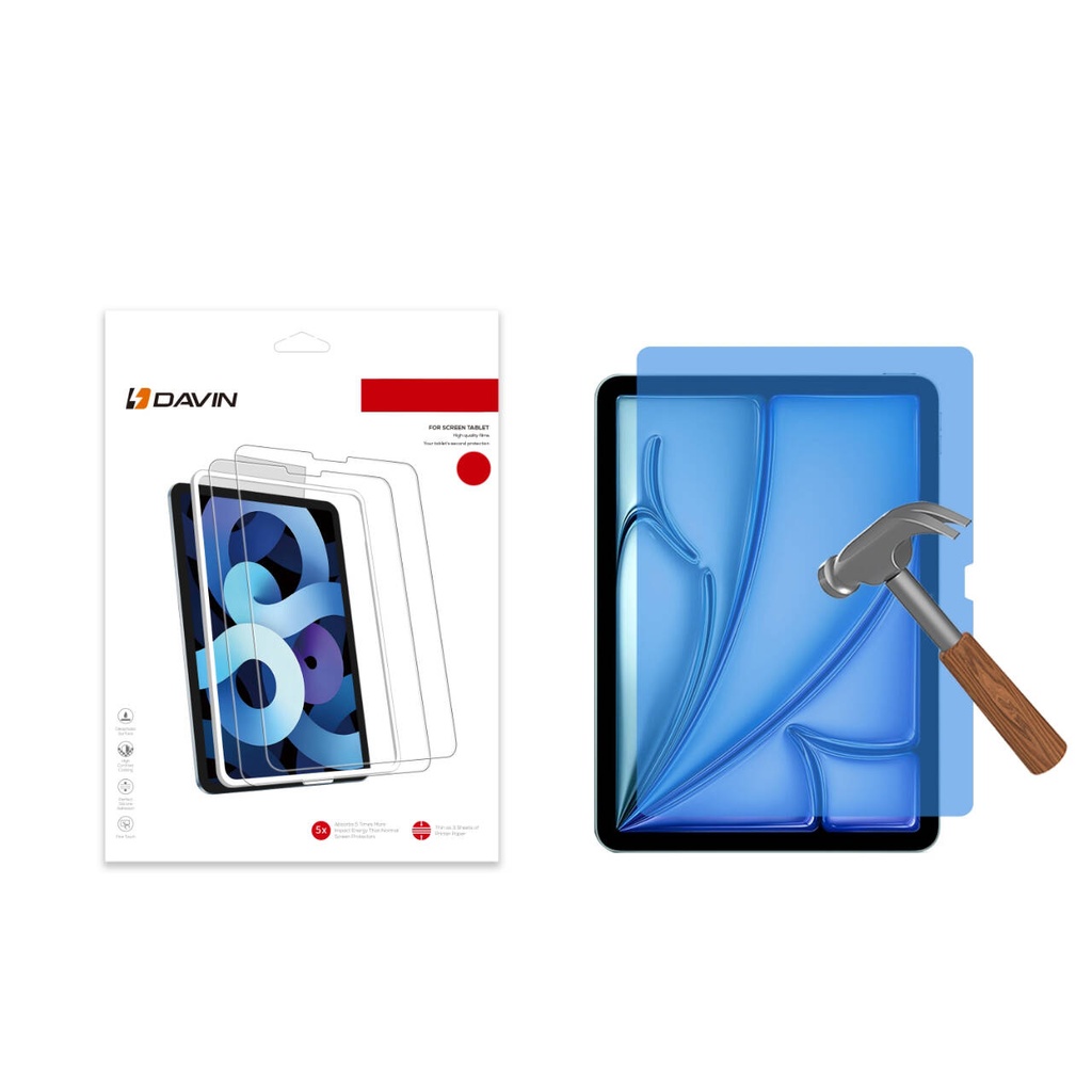 [RNZ-TA105538] Apple iPad Air 13 2024 Uyumlu Davin Tablet Nano Ekran Koruyucu