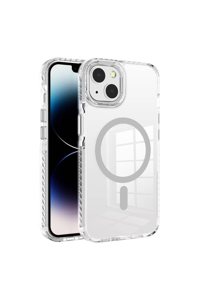 Apple iPhone 13 Uyumlu Kılıf M-safe Şarj Özellikli Airbagli Takılabilir Askı Aparatlı Zore Nana Kapak