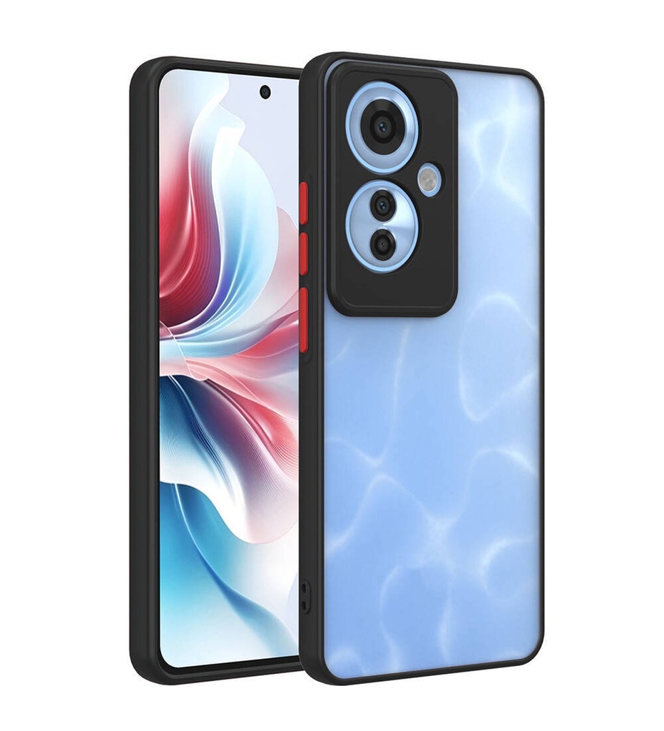 [RNZ-TA105543] Oppo Reno 11F 5G Uyumlu Kılıf Zore Hux Kapak (Siyah)