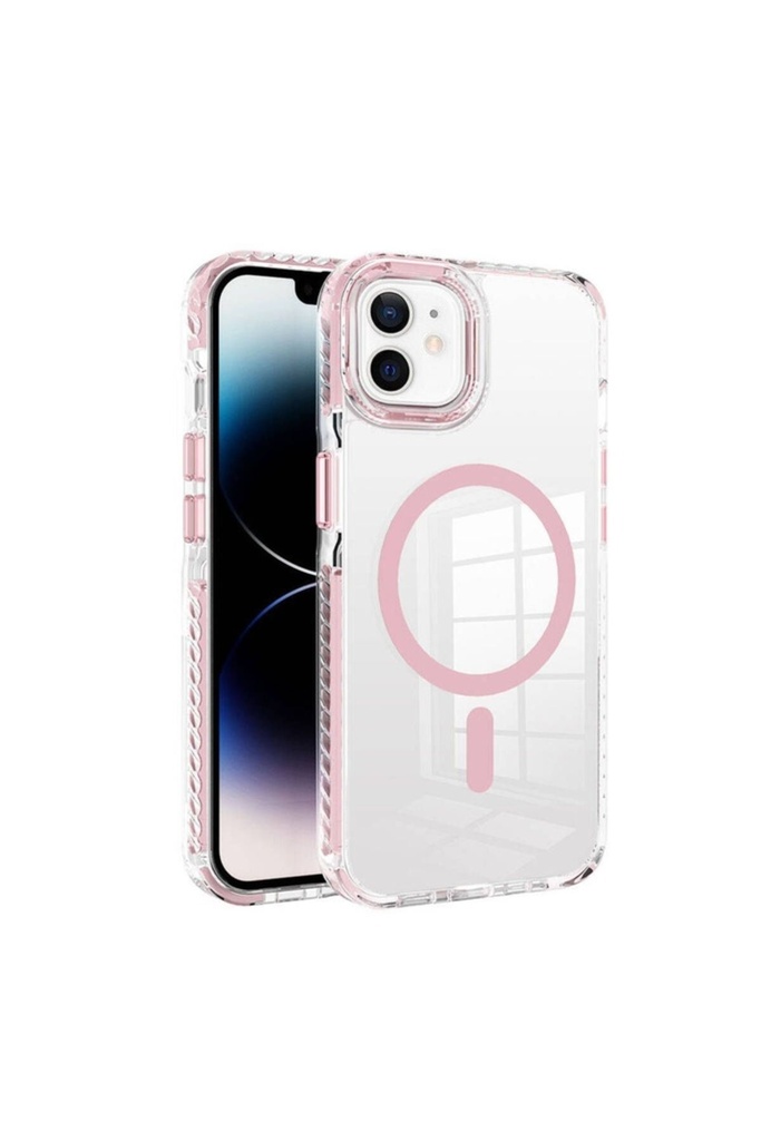 Apple iPhone 11 Uyumlu Kılıf M-safe Şarj Özellikli Airbagli Takılabilir Askı Aparatlı Zore Nana Kapak