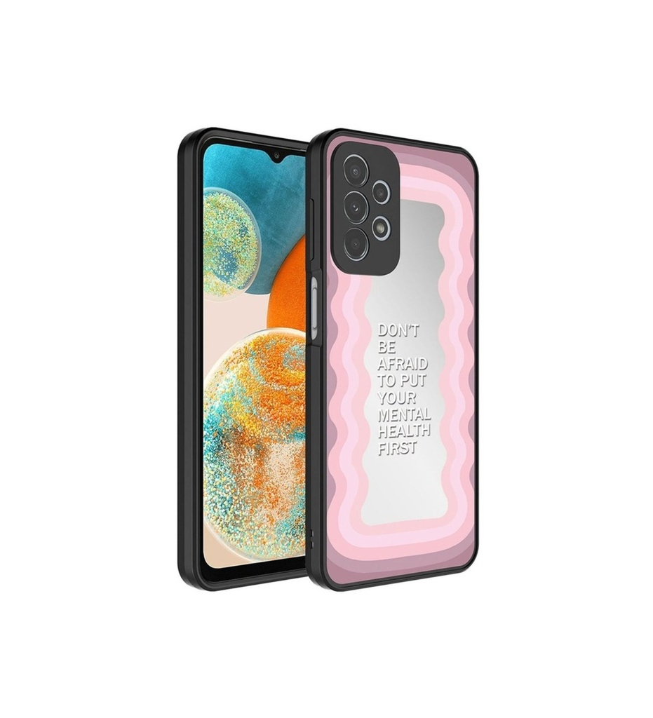 Samsung Galaxy A53 5G Uyumlu Kılıf Aynalı Desenli Kamera Korumalı Parlak Zore Mirror Kapak