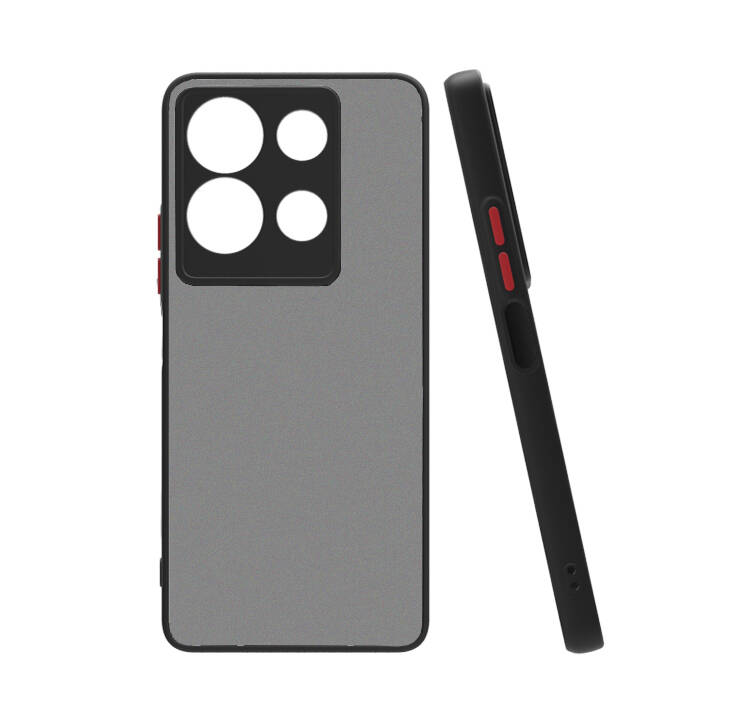 [RNZ-TA96367] Infinix Note 30 Uyumlu 5G Kılıf Zore Hux Kapak (Siyah)