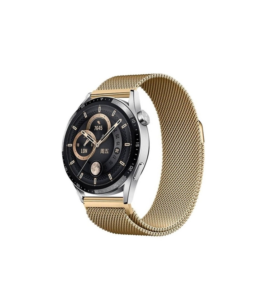Xiaomi Amazfit Pace Uyumlu Zore Band-12 22mm Metal Hasır Kordon