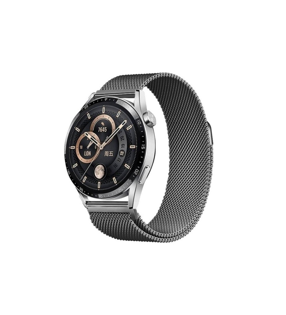 Xiaomi Amazfit Pace Uyumlu Zore Band-12 22mm Metal Hasır Kordon