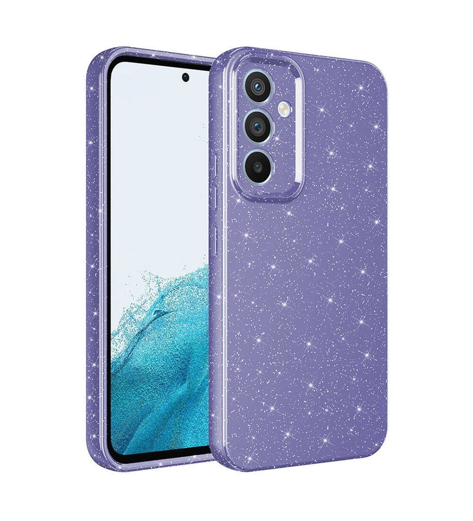 Samsung Galaxy A05S Uyumlu Kılıf Kamera Korumalı Simli Lüks Zore Koton Kapak