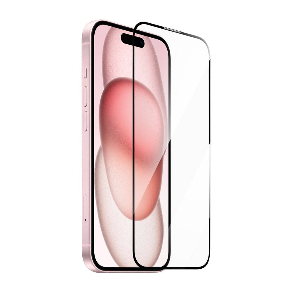 [RNZ-TA105447] Apple iPhone 15 Uyumlu Wiwu GT-008 Polimer Oleofobik Kaplama Şeffaf Pürüzsüz Temperli Cam Ekran Koruyucu 10'lu Paket