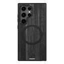 Samsung Galaxy S24 Ultra Uyumlu Kılıf M-safe Şarj Özellikli Sararmaya Dayanıklı Youngkit Wood Forest Serisi Kapak