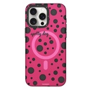 Apple iPhone 13 Pro Max Uyumlu Kılıf M-safe Şarj Özellikli Polka Dot Desenli Youngkit Spots Serisi Kapak