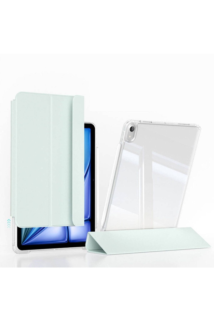 Apple iPad Air 11 2024 Uyumlu Kılıf Magnetik Ayrılabilen Airbagli Zore Sliding Tablet Kılıfı