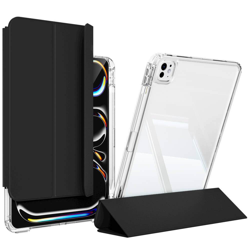 ​​​Apple iPad Pro 11 2024 Uyumlu Kılıf Magnetik Ayrılabilen Airbagli Zore Sliding Tablet Kılıfı