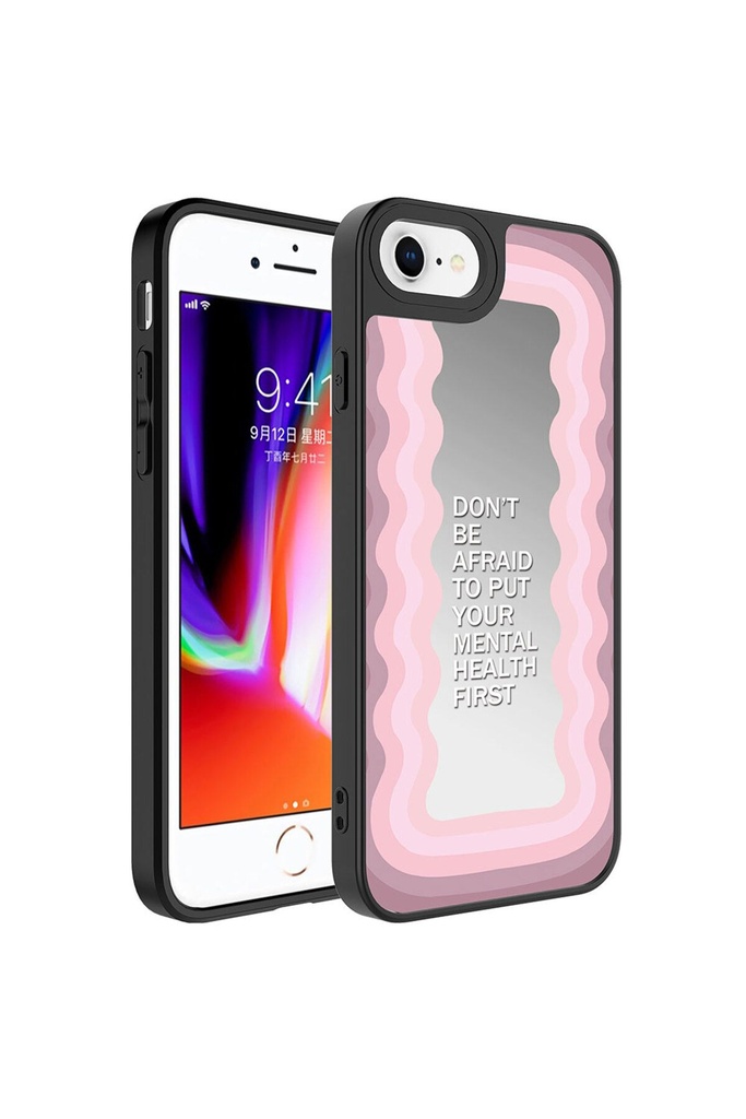 Xiaomi Redmi Note 8 Uyumlu Kılıf Aynalı Desenli Kamera Korumalı Parlak Zore Mirror Kapak