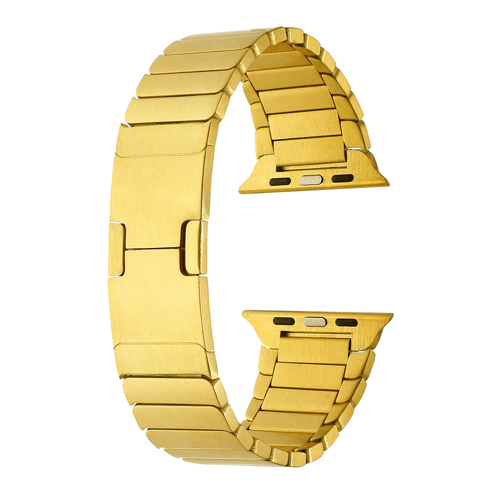 Apple Watch 7 41mm Uyumlu Kordon Paslanmaz Çelik Luxury Zore KRD-82 Kayış
