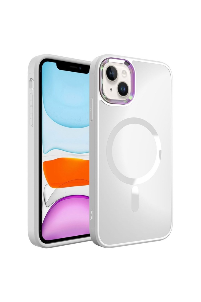 Apple iPhone 13 Uyumlu Kılıf M-safe Wireless Şarj Özellikli Zore Stil Kapak