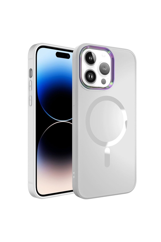 Apple iPhone 14 Pro Max Uyumlu Kılıf M-safe Wireless Şarj Özellikli Zore Stil Kapak