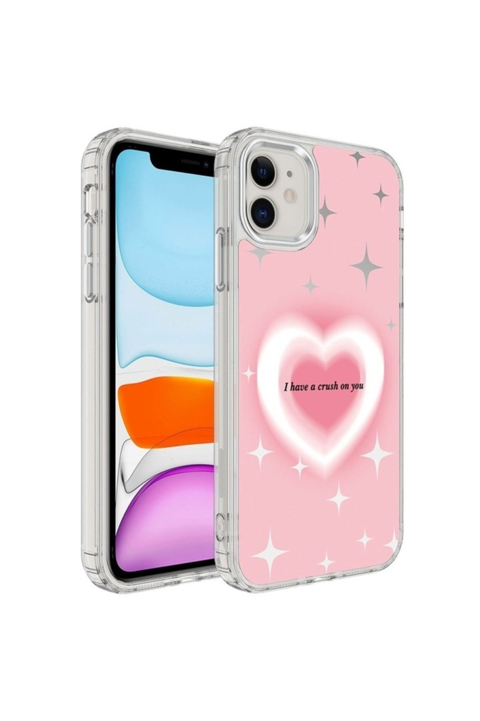 Apple iPhone 11 Uyumlu Kılıf Airbagli Parlak Tasarımlı Zore Mimbo Kapak