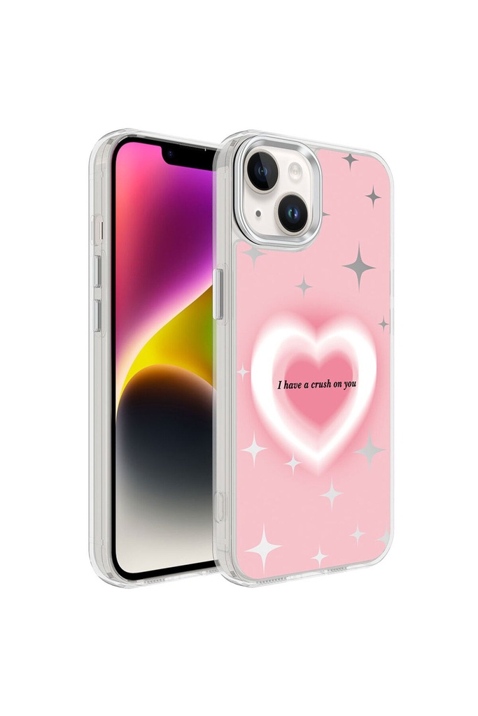 Apple iPhone 14 Uyumlu Kılıf Airbagli Parlak Tasarımlı Zore Mimbo Kapak