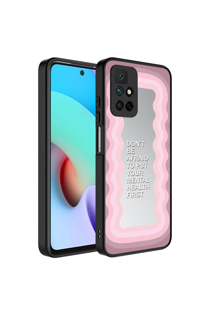 Xiaomi Redmi 10 Uyumlu Kılıf Aynalı Desenli Kamera Korumalı Parlak Zore Mirror Kapak