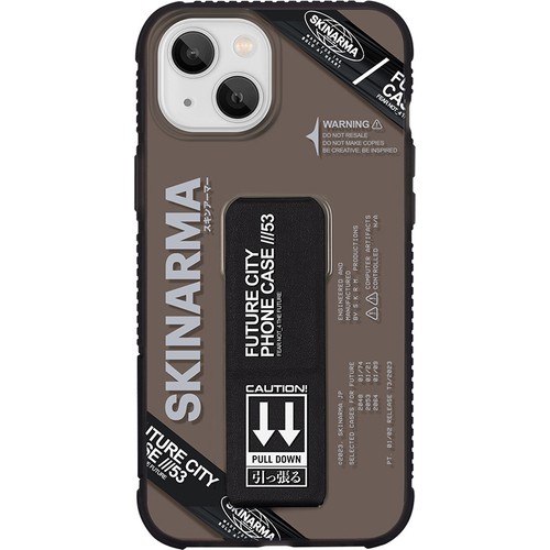 Apple iPhone 14 Uyumlu Kılıf SkinArma Şeffaf Desenli Airbag Tasarımlı Standlı Shimma Kapak