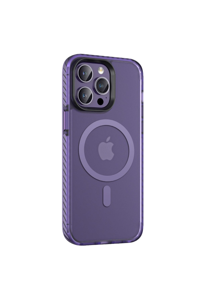 Apple iPhone 14 Pro Max Uyumlu Kılıf Mat Arka Yüzey Wireless Şarj Özellikli Zore Locik Kapak