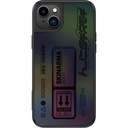 Apple iPhone 14 Plus Uyumlu Kılıf SkinArma Holografik Tasarımlı Standlı Deri Görünümlü Kira Kobai Kapak