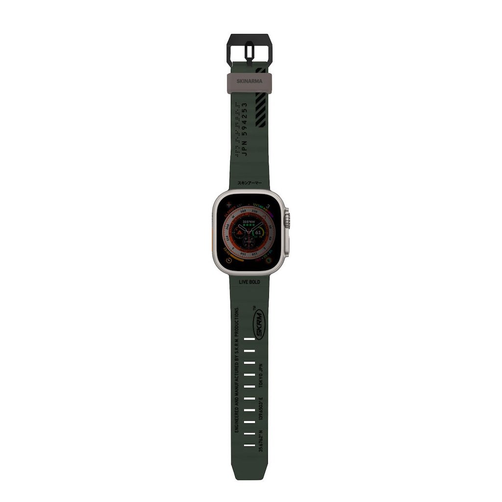 Apple Watch 44mm Uyumlu SkinArma Shokku Silikon Kordon