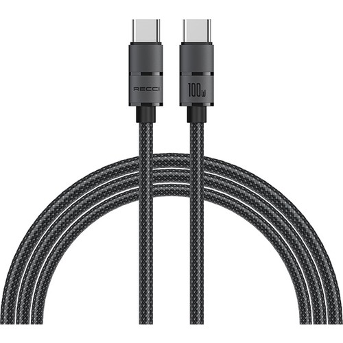 Recci RS08CCPD Warrior Serisi 100W Hızlı Şarj Özellikli Type-C To Type-C PD Kablo 1.2M