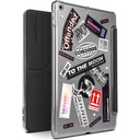 Apple iPad 10.2 2021 (9.Nesil) Uyumlu Kılıf SkinArma Sticker Tasarımlı Arkası Şeffaf Standlı Mageru Kılıf