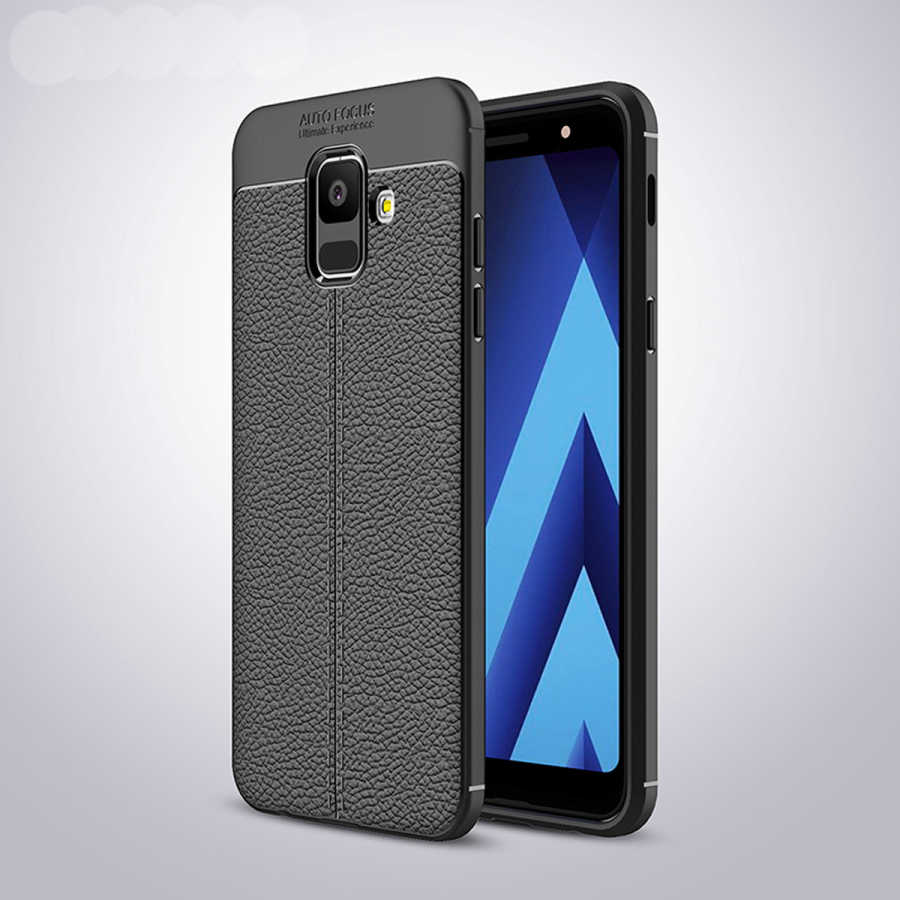 [RNZ-TA10559] Samsung Galaxy A6 2018 Uyumlu Kılıf Zore Niss Silikon Kapak (Siyah)