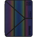 Apple iPad Air 10.9 2020 (4.Nesil) Uyumlu Kılıf SkinArma Holografik Tasarımlı Arkası Şeffaf Çıkarılabilir Magnetik Kira Kobai Kılıf