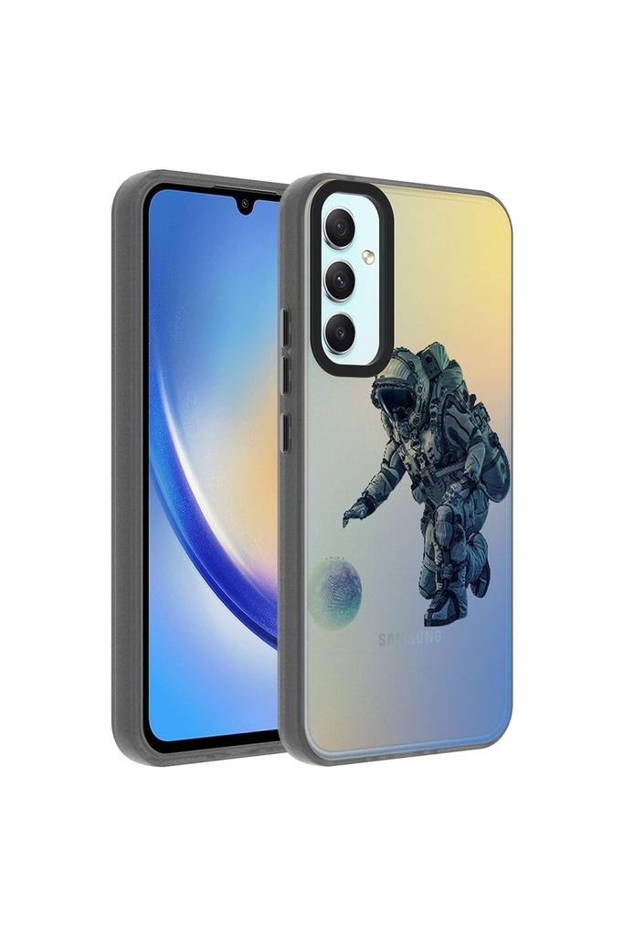 Samsung Galaxy A34 Uyumlu Kılıf Desenli Zore Dragon Sert Kapak