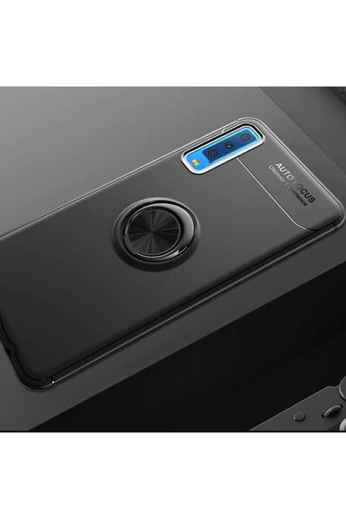 [RNZ-TA17341] Samsung Galaxy A7 2018 Uyumlu Kılıf Zore Ravel Silikon Kapak (Siyah)