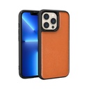 Apple iPhone 13 Pro Max Uyumlu Kılıf Wiwu Genuine Leather Plastic Calfskin Orjinal Deri Kapak