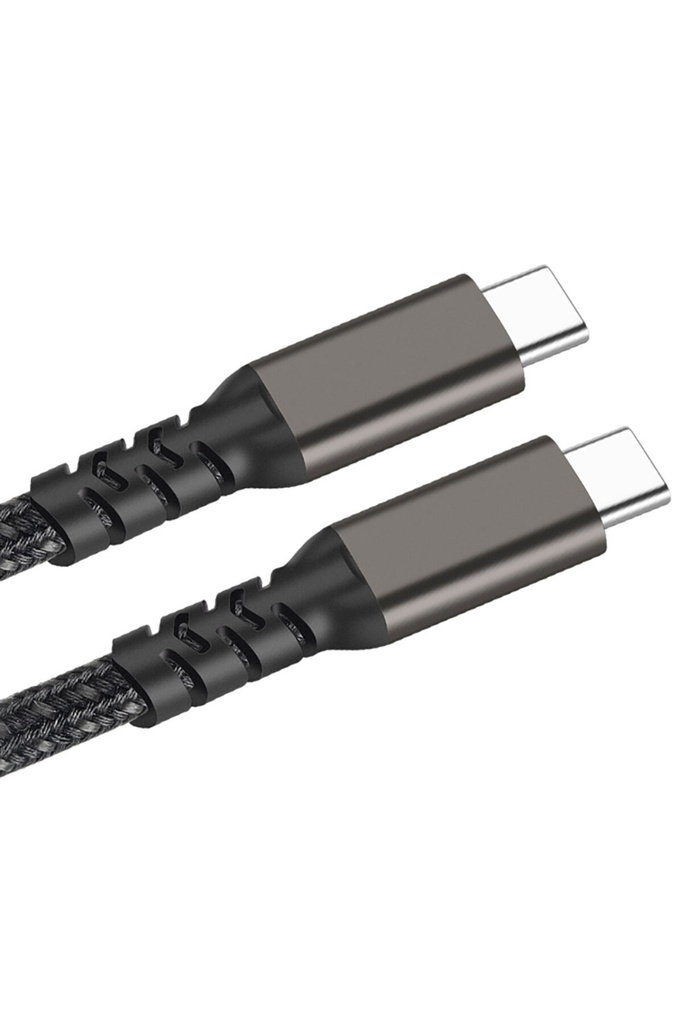Qgeem 2.Jenerasyon Type-C to Type-C USB3.2 PD Data Kablosu 100W 20Gbps 4K@60Hz 0.5 Metre