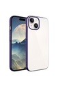Apple iPhone 15 Plus Uyumlu Kılıf Sert PC Renkli Çerçeveli Zore Riksos Kapak