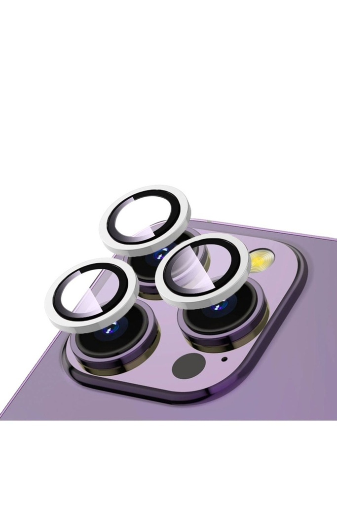 Apple iPhone 15 Pro Uyumlu Zore CL-12 Premium Safir Parmak İzi Bırakmayan Anti-Reflective Kamera Lens Koruyucu