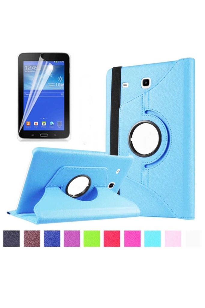 Samsung Galaxy Tab 3 Lite 7.0 T110 Uyumlu Zore Dönebilen Standlı Kılıf
