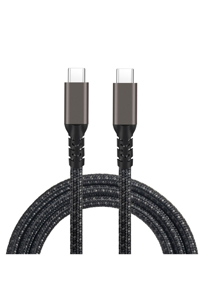 Qgeem 2.Jenerasyon Type-C to Type-C USB3.2 PD Data Kablosu 100W 20Gbps 4K@60Hz 0.2 Metre