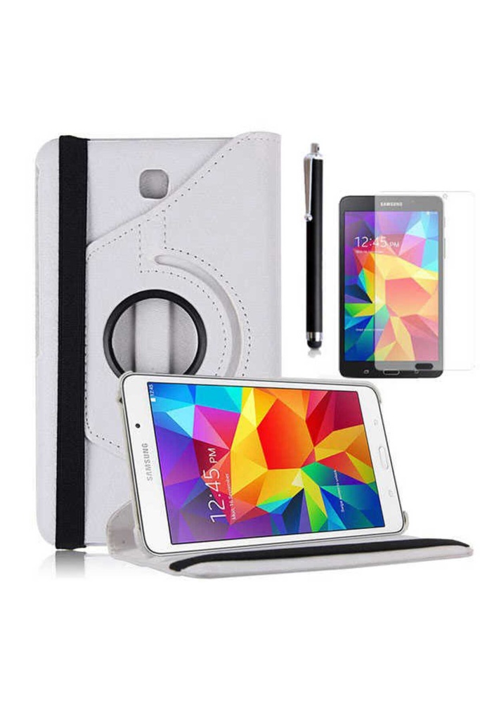 Samsung Galaxy Tab 4 7.0 T230 Uyumlu Zore Dönebilen Standlı Kılıf