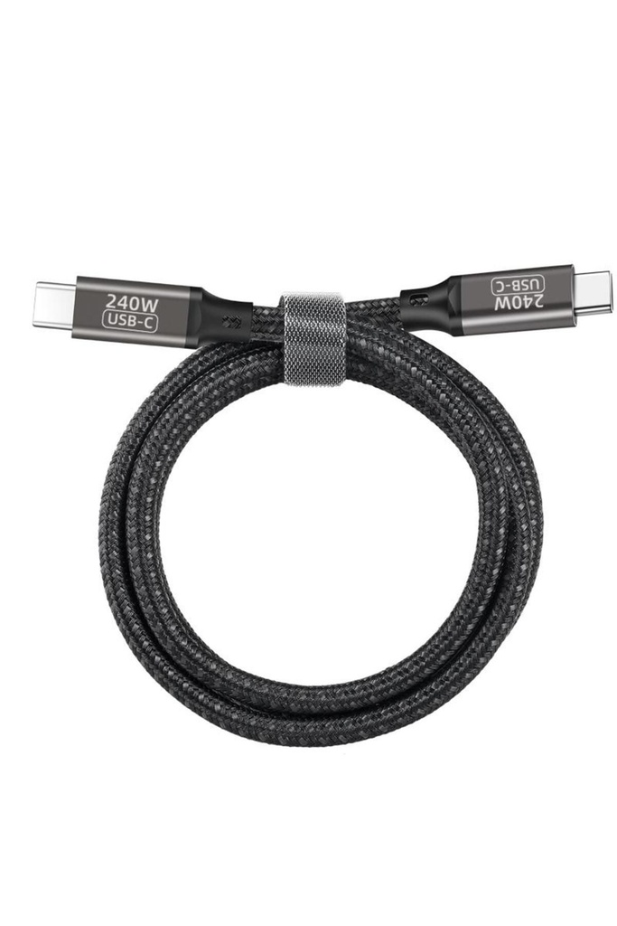 Qgeem QG02 Type-C to Type-C PD3.1 Data Kablosu 240W 480Mbps 1 Metre