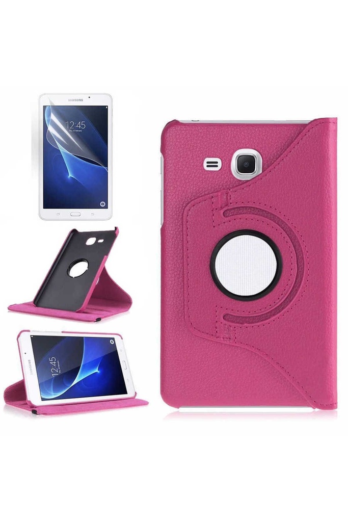 Samsung Galaxy Tab 4 T280 Uyumlu Zore Dönebilen Standlı Kılıf
