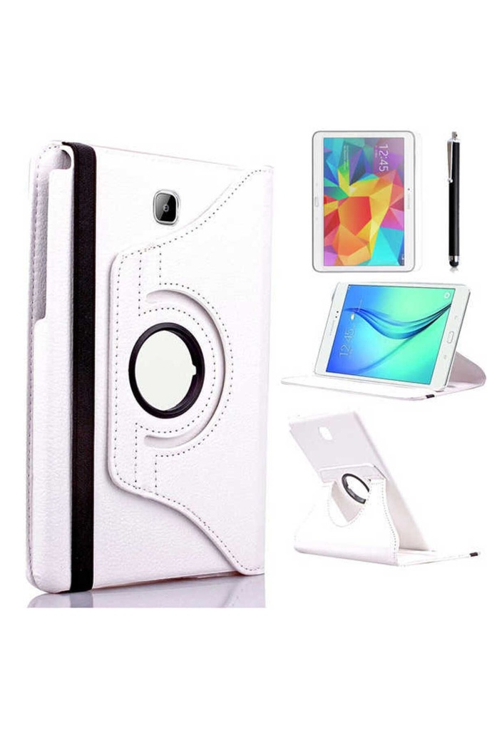 Samsung Galaxy Tab A T550 9.7 Uyumlu Zore Dönebilen Standlı Kılıf